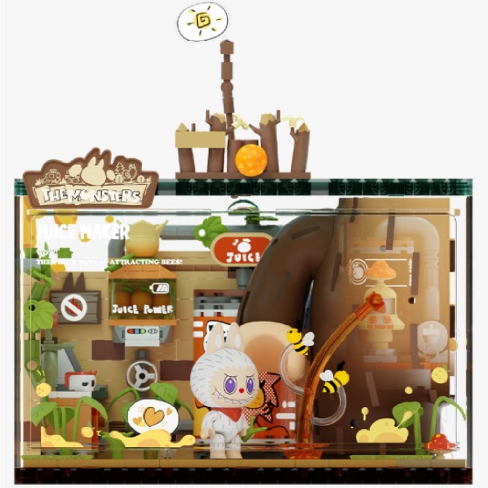 JUICE MAKER - Pop Mart THE MONSTERS Labubu Forest Secret Base Pop Blocks Set
